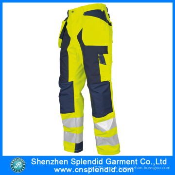 Vêtements de travail en gros Hi Vis Safety Wear Pantalons réfléchissants en coton